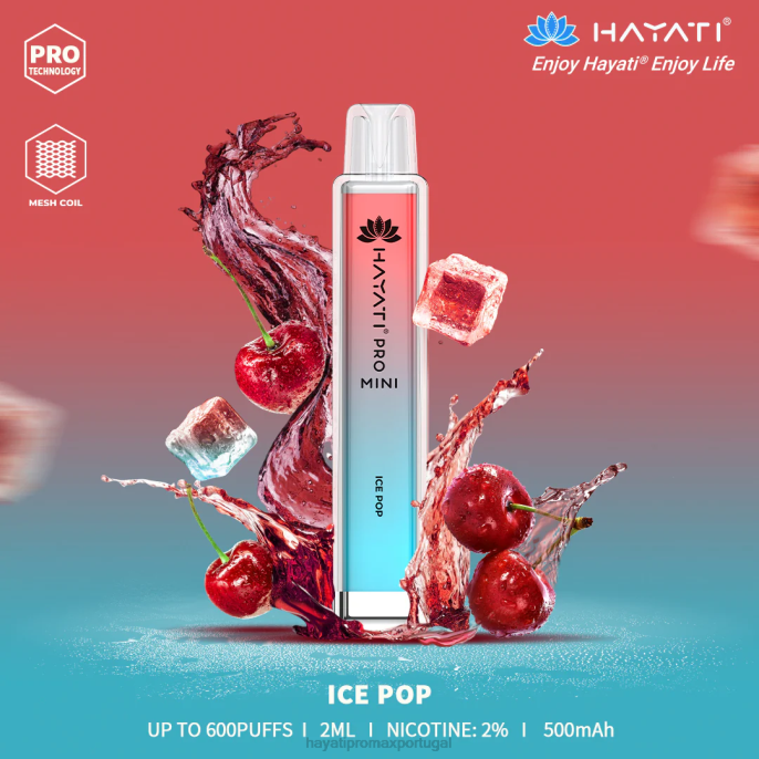 Hayati Pro Mini descartável J4PV18 picolé - Hayati Vape Shop