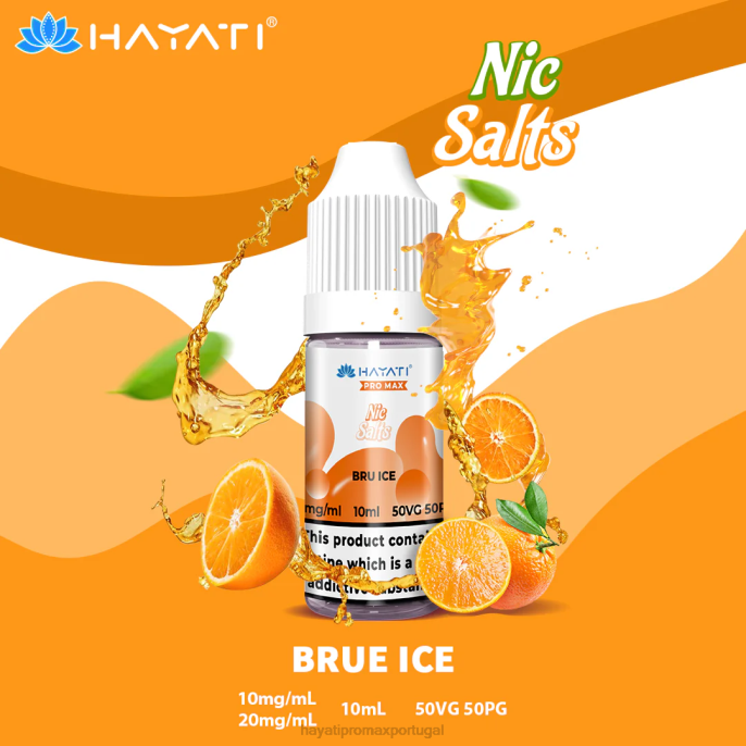Hayati Pro Max sais de nic J4PV248 gelo bruto - Hayati Vape Shop