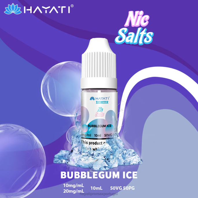 Hayati Pro Max sais de nic J4PV249 gelo de chiclete - Hayati Flavour Vapes