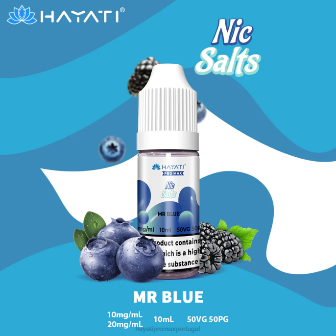 Hayati Pro Max sais de nic J4PV251 senhor azul - Hayati Vape Portugal