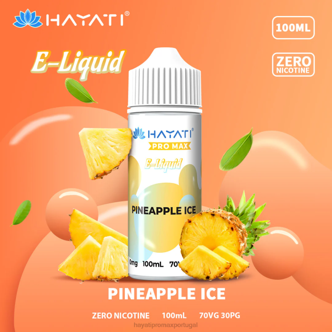 Hayati Pro Max sais de nic J4PV256 gelo de abacaxi - Hayati Flavour List