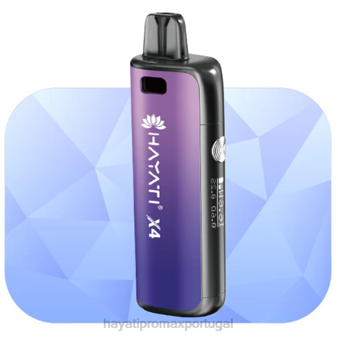 Hayati X4 sistema de pod recarregável J4PV61 roxo enevoado - Hayati Vape Portugal